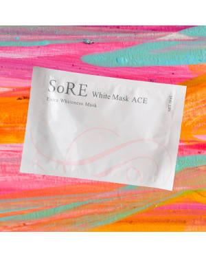 Плацентарно-гиалуроновая тканевая маска с витаминами SoRE White Mask ACE